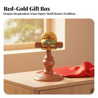 Hand-Painted Multicolor Scholar Cap Ornament Cap-Shaped Desk Ornament