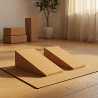 Slanted Cork Incline Block Flat Top Incline Incline Block Eco-Friendly Slant Board Long-Lasting for Stretching, Squats, Weight Training