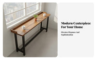 Window Bar Table Space Saving Modern Minimalist Bar Table Versatile Industrial Pub Desk for Apartment Dwellers, Adults, Balcony, Living Room, Entryway