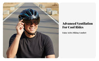 Cycling Helmet with Attracting Visor Single-Piece Molding Attracting Suction Helmet Safety Headwear Collision Resistant