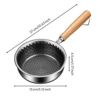 Non Pan Thickened Bottom Single Egg Frying Pan Precision Pouring Edge Design Skillet for Kitchen