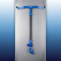 Aluminum Alloy Rod Stand Portable Double Rod Rest Telescopic Fishing Pole Bracket Rustproof Telescopic Pole Holder Anti-Slip