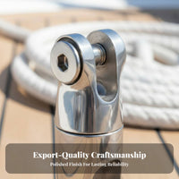 Stainless Steel Anchor Connector Anchor Rotating Joint Connector Multi-Directional Docking Rotating Joint Prevents Twisting