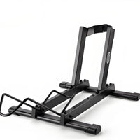 Cylindrical Metal Two-Wheeler Support Stand L-Shaped Bike Parking Stand Wheel Hoop Freestanding Bike Holder Curved Cradle for Maintenance