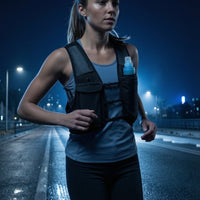 Running Vest with Water Bottle Adjustable Vest with Water Bottle