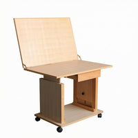 Adjustable Still Life Table Rectangular Tilting Drawing Table Space-Efficient Art Furniture for Sketching