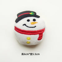 新款圣诞节装饰毛绒小玩偶配件平安果雪人麋鹿铃铛胸针鞋袜包辅料 圣诞姜饼人-胸针