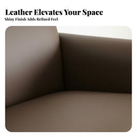 Nordic Design Minimalist Loveseat with Wooden Legs Light Luxury Aesthetic Living Room Seating Japanese-Inspired Couch Comfortable paddinging for Apartment Dwellers, Small Space Owners, Office Managers, Reception Area, Lounge, Bedroom