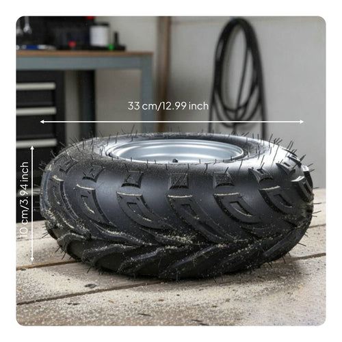 145/70-6 Outdoor Tire Heavy Duty Go-Kart Wheel Assembly for DIY Enthusiasts