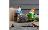 Dwarf Figurine Planter Creative Design Dwarf Figurine Pot Brightly Painted Gnome Flower Pot for Balcony, Desktop, Office Desk