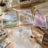 A4 Sketchbook for Students, Thickened Drawing Pad for Art Practice and Quick Sketches