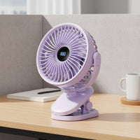 Quiet Operation Attachable Fan Lightweight Clip Fan 3 Speed Control for Students, Office Workers, Dorm Room, Bedside