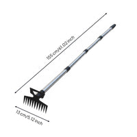 11 Tine Cultivator Hoe 2 in 1 Weeding Hoe Heavy Duty Double Head Garden Tool for Gardeners, Farmers, Farming, yard
