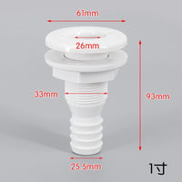 Marine Boat Round Plastic Drain Outlet