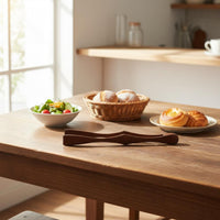 Japanese Design Serving Tongs Natural Wood Wooden Food Tongs Multipurpose
