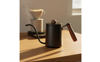 Coffee Kettle Accurate Stream Control Wooden Handle Coffee Pot Anti-Rust Gooseneck Kettle for Cafe, Office
