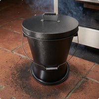 Briquettes Extinguishing Bucket Sealed Lid Airtight Briquettes Bucket Heavy Duty for Grill Establishment Owners, Restaurant