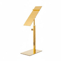 Adjustable Footwear Display Stand Stainless Steel Single Shoe Riser Easy Assembly for Closet