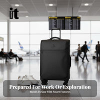Softside Suitcase Lightweight Softside Telescopic Handle Luggage for voyagers, holidayers, holiday, holidays, weekend escapes