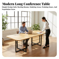 Modern Design Long Narrow Work Table Minimalist design Office Furniture Multi-Purpose Training Desk Stable collaborativenstruction for Students, Educators, Business Professionals, collaborativenference Room, Library, collaborative-Working Space, Classroom