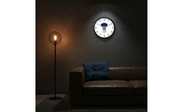 Badminton Theme Clock Non-Ticking Shuttlecock Wall Clock Minimalist Design Modern Decorative Timepiece for Gym, Bedroom, Living Room