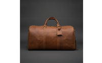 Large Duffel Bag with Shoe Compartment Crossbody Leather Travel Duffel Zippered Leather Weekend Bag Adjustable for Travelers