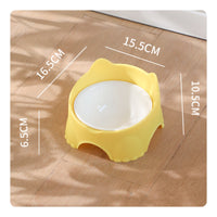 Wall-Mounted Cat Bowl Secure Feeding Wall Mounted Pet Bowls Stable Secure Elevated Pet Feeder for Cats, Small Dogs