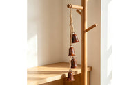 Hanging Bell with Rope Rustic Hanging Bell Aged Ornament for Door, Christmas Tree, Wreath