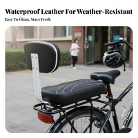 Comfortable Cycle Rear Seat with Backrest Universal Fit Child Bike Seat Long-Lasting for Children