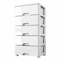 Slim Design Narrow Drawer Tower Space Saving Gap Cabinet Multitier Household Storage with casters for Homeowners, Apartment Dwellers, RV Owners, Small Spaces, Bathroom, Kitchen, Laundry Room
