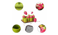 Mental Stimulation Strawberry Snuffle Mat Easy to Clean Strawberry Sniffing Mat Bite-resistantResistant Interactive Treat Brain-Teaser Toy Squeaky