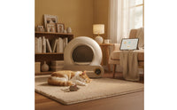 Self-Cleaning Litter Box with App Covered Smart Litter Box for Multi-Cat Households, Apartment, Living Room