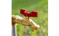 Outdoor Faucet Angled Threaded Outdoor Brass Hose Bibb Compact Plumbing Hardware for Garden