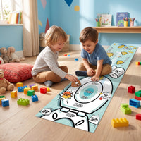 Portable Tabletop Game Mat Rollable Roll-up Game Mat Interactive Tabletop Cover Easy to Store for Families, Classrooms
