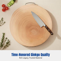 Ginkgo Wood Chopping Board, Spore-Resistant, Thickened, Large, Double-Sided, Kitchen Cutting Board