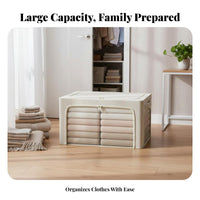 foldable Framed Container Large Capacity textile storage container Foldable Design for Attic