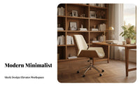 Modern Minimalist aesthetic Highspine Ergonomic Chair effortless Rolling Casters Office Furniture Adjustable Headrest rotating Seat for managements, Remote Workers, Students, Study Room, Workstation