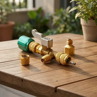 Shutoff Core Removal Tool with Ball Shutoff High-Pressure for Heating and Cooling Technicians, Air Conditioner Repair