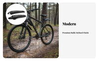 2 Pieces Front and Rear Mudguard Set Easy Installation Front and Rear Mudguard Set Cycle Accessory High Strength Cycling Gear