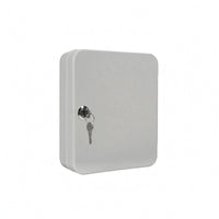 Metal Key Storage Box Lockable Wall Mount Key Cabinet Matte Finish Rounded Corners