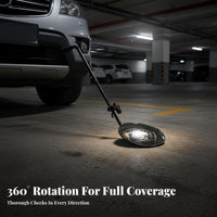 Under Vehicle Inspection Mirror Full Rotation Under Car Inspection Mirror Lightweight Sturdy-Duty for Garages