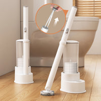 Disposable Toilet Brush Set Compact Toilet Cleaning System with Refills Cleaner Easy to Use Convenient for Bathroom, Home