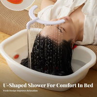 Water Circulation Hair Relaxation Basin Constant Temperature Heating Lay-in Shampoo Bowl Ergonomic Neck Support Bedside Shampoo Basin