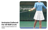 Tennis Serve Practice Tool Improves Hand-Eye Coordination Single-Player Training Tool S Posture Athletic Gear for Adults, Kids, Home, Backyard, Park