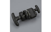 Swivel Clamp with V-Grooves Adjustable Camera Accessory Clamp Compact Mount for Photographers, Videographers, Studio, on-Location Rigging