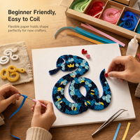 2025 Year of the Snake Quilling Art DIY Material Kit for Beginners