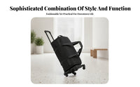 Multifunction Travel Bag Extending Handle Trolley Duffel Bag Multiple Compartments
