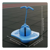 Anti-Explosion-Proof Platform Jumping Ball Indoor & Outdoor Use Pogo Ball with Handle Sturdy Disk Base Inflatable Pogo Bouncer Wear-Resistant for Adults, Backyard