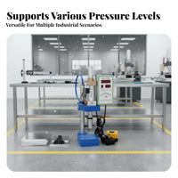 Pneumatic Punch Press Machine Two-Button Button Switch Single Column Pneumatic Press Powerful Pressure Workshop Equipment for Factory Workers, Garage