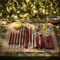 15 Pieces Multipurpose Pottery Tool Set with Sponge Double-Sided Clay Sculpting Tool Kit Sturdy Clay Carving Tools Lightweight for Art Classroom
